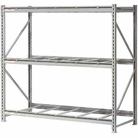 GLOBAL INDUSTRIAL 3 Level, Extra HD Bulk Storage Rack, No Deck, Starter, 60inW x 24inD x 120inH 504425